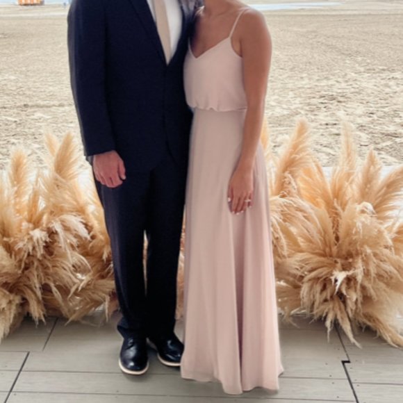 Birdy Brey GWENNIE DRESS CHIFFON TAUPE - Picture 4 of 4